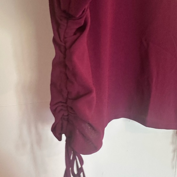 Zara Women's Plum  Top with Drawstring side detail. size XL - Picture 2 of 5